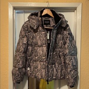 Guess Snake Print Ski Jacket